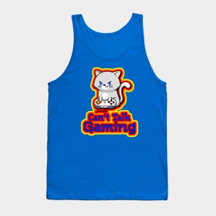 Can't Talk, Gaming - Gamer Cat Tank Top